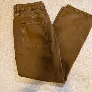 GOOD AMERICAN tan denim Jean size 14